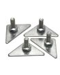 Triangle Plate Foot Leveler 4/Bag